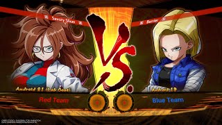 Dragon Ball Fighter Z  Android 21 Vs Android 18 [upl. by Lauralee]