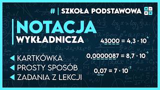 NOTACJA WYKŁADNICZA 🧮 Krok po kroku ✅️  Szkoła Podstawowa [upl. by Cordey200]