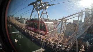 Roosevelt Island Cable Car  Trip from Roosevelt Island to Manhattan station at 61st and 2nd Avenue [upl. by Xirtaeb]