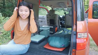 setting up my micro SUV camper  minimalist edition [upl. by Soisanahta]