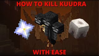 How To Easily Defeat The New Kuudra Boss Nether Update  Hypixel Skyblock [upl. by Naashar]