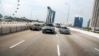 ASTON MARTIN SINGAPORE CHARITY DRIVE 4K [upl. by Hsuk]