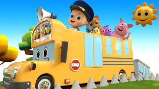 Wheels on the Bus  Nursery Rhymes amp Kids Songs [upl. by Yenruogis405]