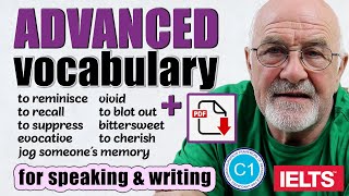 24 Advanced Words and Phrases C1C2 to Build Your Vocabulary  Describe memories in English [upl. by Vyner]