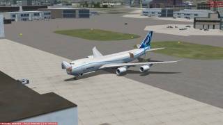 Project Opensky 7478F Test 2 FSX [upl. by Eintruoc]