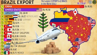 The Largest EXPORTS of BRAZIL in the World US [upl. by Arobed]