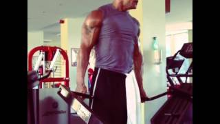 Dwayne Johnson The Rock Workout Instagram Video 2013 [upl. by Flossie]