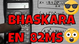 BHASKARA CON UNA CALCULADORA CIENTÍFICA BÁSICA TIPO 82 [upl. by Saberio]