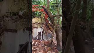 mangalore demolition🙏 support this channel ❤️‍🔥 excavator HITACHI 70 [upl. by Ahseniuq]