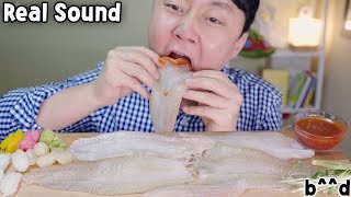 Real Sound Raw Flatfish Mukbang bd Social Eating Show ASMR [upl. by Aikmat197]