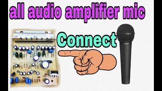 How to Make Mic Connect all audio Amplifier kit 4440kit amp 6283kit100 working korba [upl. by Melbourne]