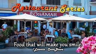 Rosamar in LEstartit Restaurants on the Costa Brava in Spain [upl. by Moseley432]