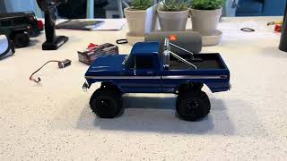 Traxxas trx4m brushless system installed in a trx4m high trail with 2 speed transmission trx4m [upl. by Corley]