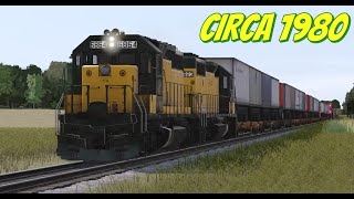 TRS22  CNW Freight Passing Through [upl. by White]