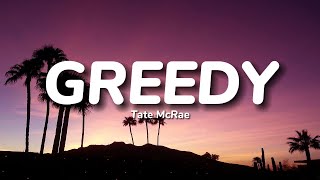 Tate McRae  Greedy Lyrics [upl. by Namaj]