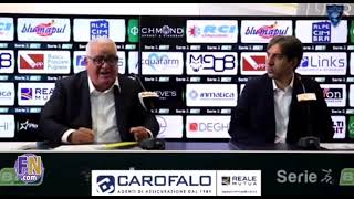 Corvino e una conferenza stampa di fuoco contro Contini dopo i fatti di LecceVicenza [upl. by Bracci]