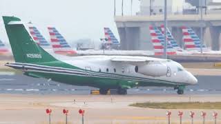 Key Lime Air Fairchild Dornier 328310 Jet N259DS Taking Off at DFW Airport [upl. by Anida837]