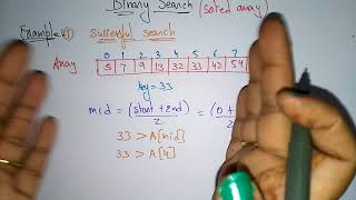 Binary Search examples  Successful search  Design amp Algorithms  Lec13  Bhanu Priya [upl. by Anigal515]