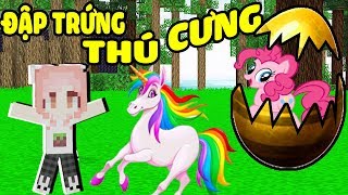 HEBI THỬ THÁCH 24 GIỜ ĐẬP TRỨNG LUCKY BLOCK THÚ CƯNG TRONG MINECRAFTMỀU CÓ THÚ NUÔI RỒNG LỬA MC [upl. by Gorski998]