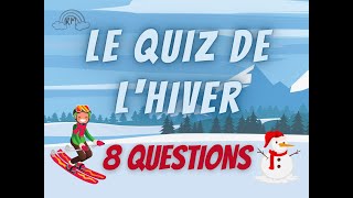 Le vocabulaire de l’hiver Le quiz des petits [upl. by Niddala]