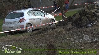 Boucles Clavieroises 2014  Crash Baugnet 208 R2 HD [upl. by Darelle]