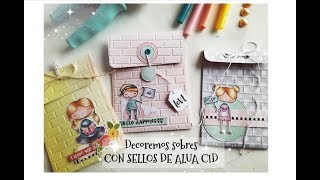 TUTORIAL SOBRES PARA SCRAP  3 PROYECTOS 1 CARPETA DE EMBOSS [upl. by Analah]