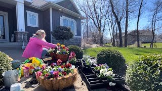 Spring🌷Flowers for My Porch Pansies Stock Ranunculus Violas amp Snapdragons Garden Center Trip🪻 [upl. by Dupuy]