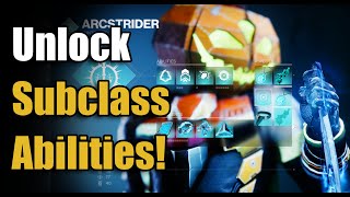 How to Unlock ALL Subclass Abilities  Aspects Fragments Grenades  Destiny 2 Season of Plunder [upl. by Jermayne]