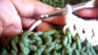 Demo of Front Post Double Crochet FPDC and Back Post Double CrochetBPDC [upl. by Aniraad]