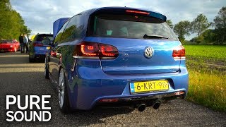 435HP VW Golf 6R with Audi RS3 Engine  PURE SOUND [upl. by Lodge]