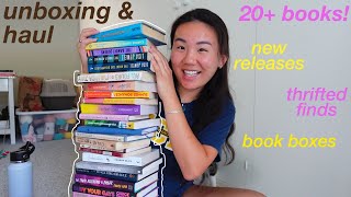 big book haul  i find gold in thrift stores amp unbox book mail [upl. by Colfin]