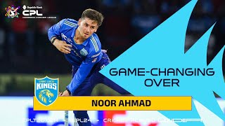 Ahmad Noors INCREDIBLE Over in the Final  CPL 2024 [upl. by Suilenrac]