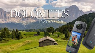 Val Gardena Dolomites 4K  INSTA360 X4 [upl. by Mobley]