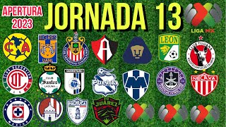 JORNADA 13  fechas horarios canales y pronósticos 🔥liga mx apertura 2023 [upl. by Cadal]