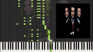 Goodfellas Rags To Riches Synthesia Piano tutorial Tony Bennett [upl. by Quintessa]