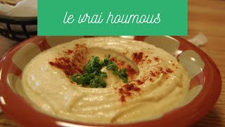 la vraie recette du houmous [upl. by Anaugal986]