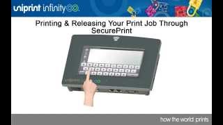 Printing amp Releasing a Print Job using SecurePrint and the vPad [upl. by Hadwin34]