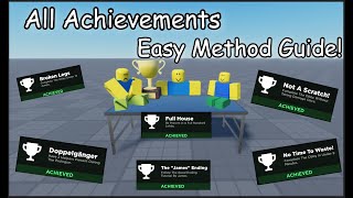 All Achievements EASY METHOD GUIDE A STEREOTYPICAL OBBY [upl. by Ahsinned]