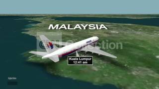 MALAYSIA MISSING PLANE LAST CONTACT MAP [upl. by Aholla]