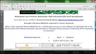 Calculate Alkalinity Required to convert Ammonia [upl. by Chalmers]