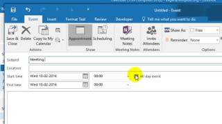 How to send a meeting request in Outlook [upl. by Anaerdna615]