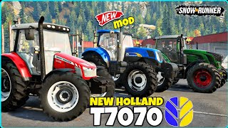 DAĞLAR ASLANI PİYASADA 🚜 EVET BUNU DA YAPTIK❗️NEW HOLLAND T7070 ARTIK SNOWRUNNERDA❗️snowrunner [upl. by Katee]