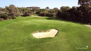 Golf de Spérone  drone aerial video  Sperone  Hole10 [upl. by Dagnah]