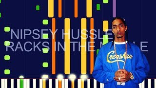 Nipsey Hussle  RACKS IN THE MIDDLE PRO MIDI REMAKE  BEAT  quotin the style ofquot [upl. by Atidnan]