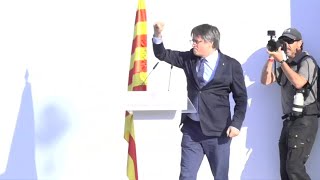 Former Catalan separatist leader Puigdemont returns to Spain  AFP [upl. by Neema275]