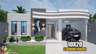 CASA HERMOSA Y MODERNA 10X20 LUIS ARQ [upl. by Animlehliw]