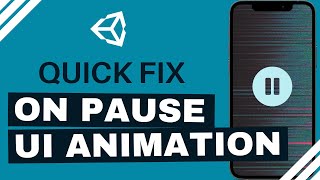 Unity Tutorial  Animate UI screen during pause TimeScale  0 [upl. by Aix]