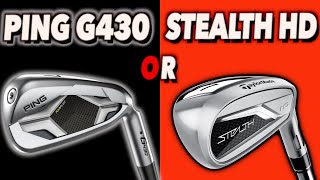 PING G430 irons v Stealth HD irons  ON COURSE [upl. by Ityak]