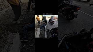 Badly r15 bike crash crash rider shorts shortsvideo viralvideo ktm r15 race [upl. by Aicineohp]