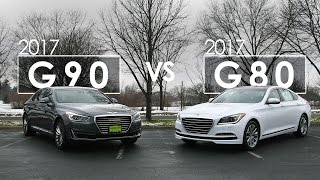 2017 Genesis Comparison  G80 vs G90  Morries Genesis [upl. by Sinnaoi455]